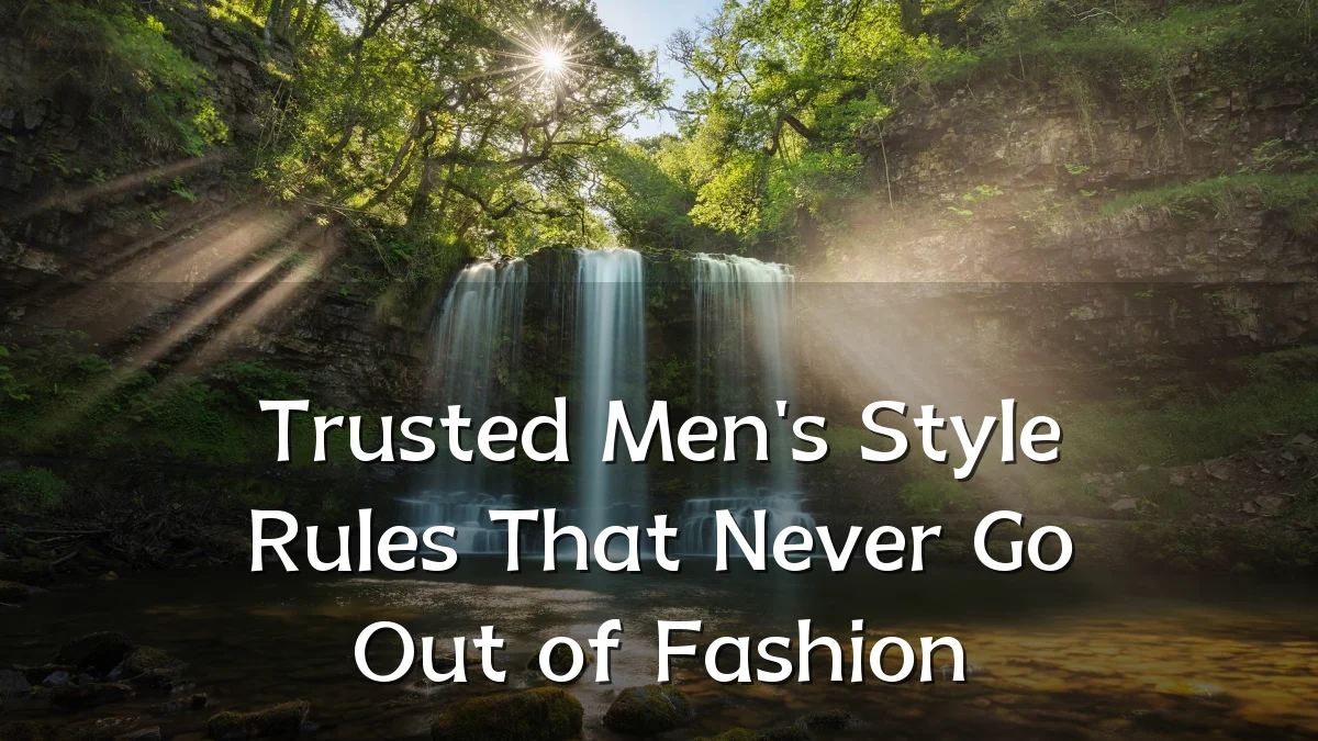 Trusted Men's Style Rules That Never Go Out of Fashion