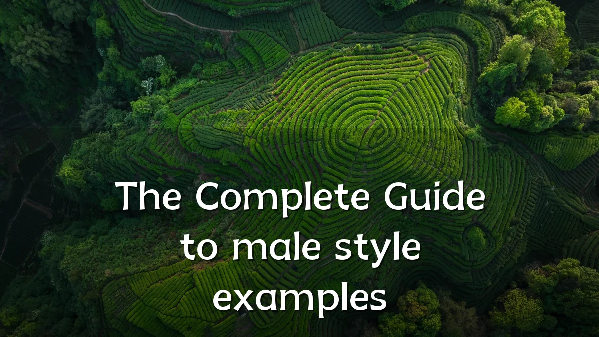 The Complete Guide to male style examples