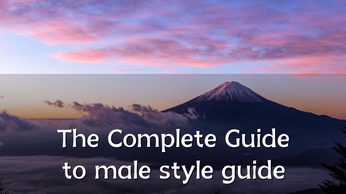 The Complete Guide to male style guide
